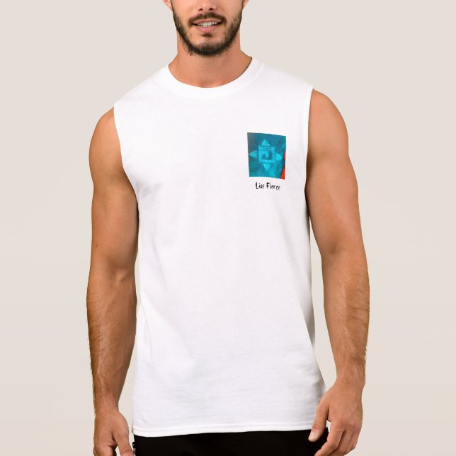 T-shirt Sans Manches "Féroce vivant" par Marene Origianals art. (Devant)