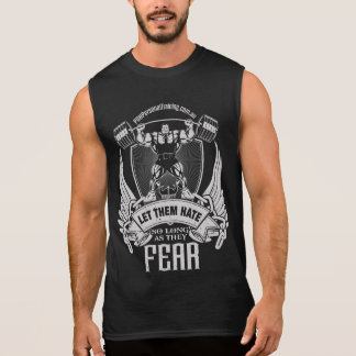 T-shirt Sans Manches Laissez-les craindre le singulet