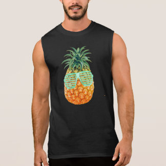 T-shirt Sans Manches L'ananas ombrage le réservoir