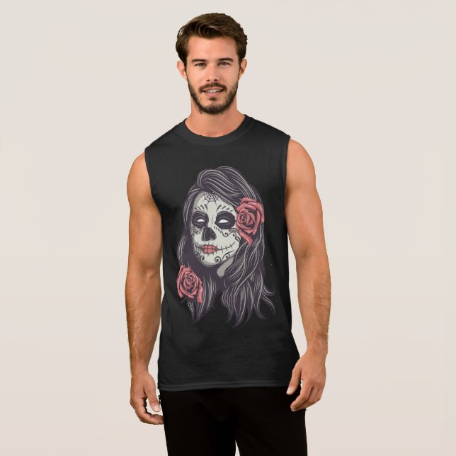 T-shirt Sans Manches Régate Masculine Bella Muerte (Devant entier)