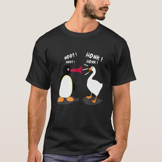 T-shirt Sans titre Funny Goose Game Mème HONK NOOT (Devant)