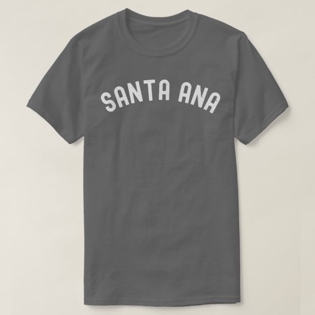 T-shirt Santa Ana California Bear Retro Orange County Beac (Design devant)