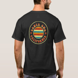 T-shirt Santa Ana Californie Ville natale Ca État d'origin
