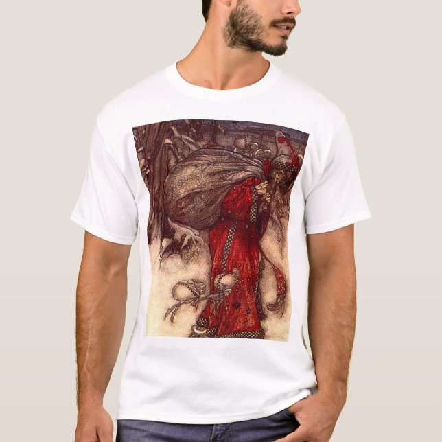 T-shirt Santa Claus Arthur Rackham (Devant)