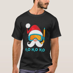 T-shirt Santa Claus Face H20 Nager Amoureux Nage