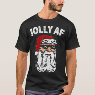 T-shirt Santa Claus Jolly Af Adulte Amusant Vêtements de N