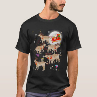 T-shirt Santa Claus Mignonne équitation Labrador Pajamas d