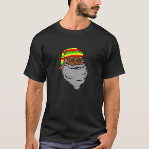T-shirt Santa Claus Rasta Casquette Noël Rastafarian Regg