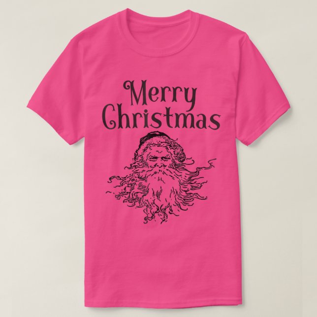 T-shirt Santa Claus Retro Vintage (Design devant)