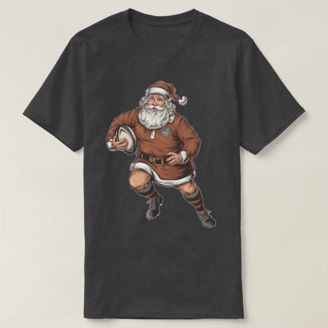 T-shirt Santa Claus Vintage Ragby (Design devant)
