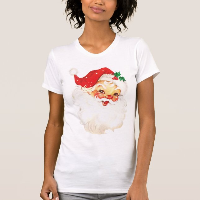 T-shirt Santa Claus Vintage rétro (Devant)