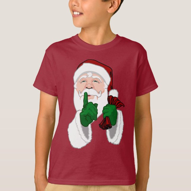 T-shirt Santa Clause Chemise classique amusant enfants Pèr (Devant)