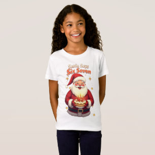 T-Shirt 🎅Santa dit Six Sept Mème – Drôle de Santa tenant