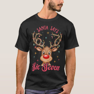 T-shirt Santa dit Six Sept Rennes de Noël 67 Six Sept