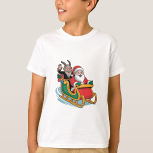 T-shirt Santa et Krampus Evil Dark Noël Horreur Xmas