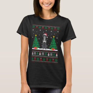 T-shirt Santa Hat Great Dane Chien Noël Arbre Lumières Ugl