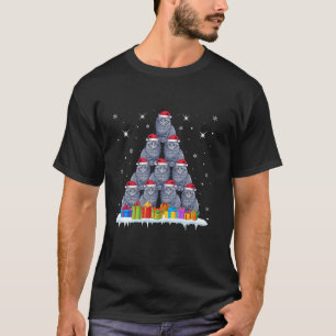 T-shirt Santa Hat Ragdoll Amoureux de les chats Hommes Fem