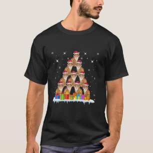 T-shirt Santa Hat Savannah Amoureux de les chats Hommes Fe