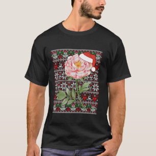 T-shirt Santa Hat Vilain Sweater Peony Flower Love