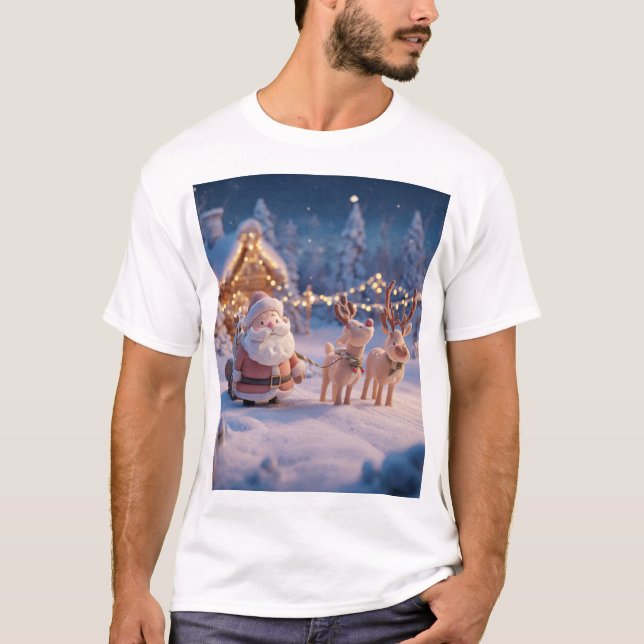 T-shirt Santa’s Cabin Delivery (Devant)