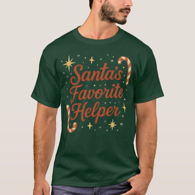 T-Shirt Santa’s Favorite Helper (Devant)