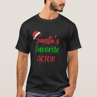 T-shirt Santas Acteur favori Funny Noël pyjama Noël fêtes