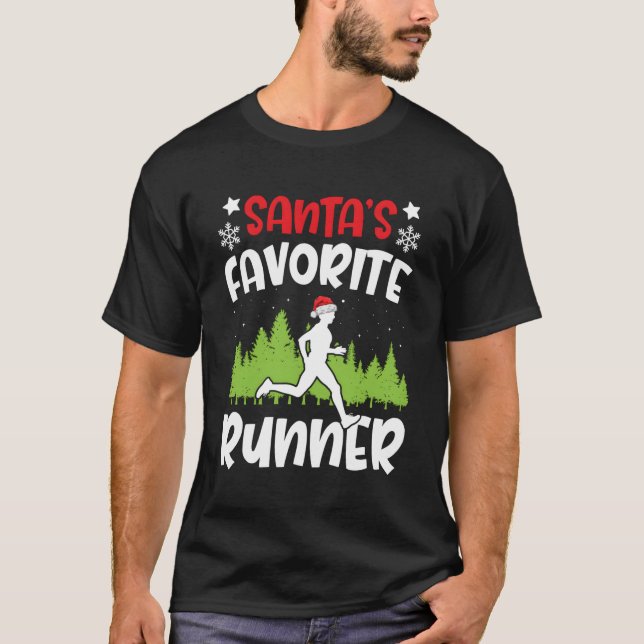 T-shirt Santas Coureur favori Exécuter Correspondance Cade (Devant)