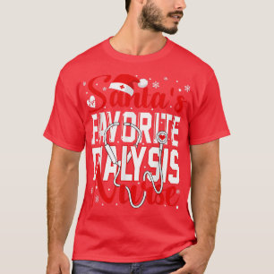 T-shirt Santas Dialyse préférée infirmière Noël Néphrolog