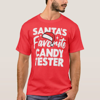 T-shirt Santas Favori Candy Tester Famille Groupe Couple M