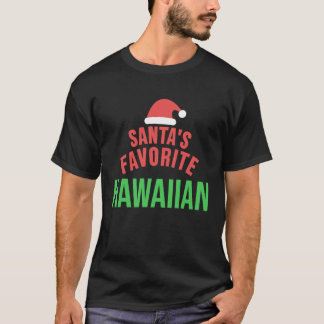 T-shirt Santas Favori Hawaii Favori Noël drôle Hawaii Noël