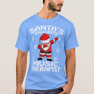 T-shirt Santas Favori Music Therapist Noël