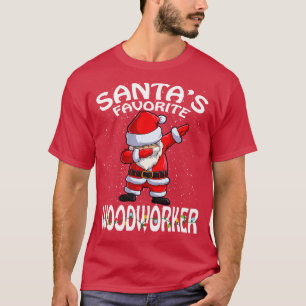 T-shirt Santas Favori Woodworker Noël 1