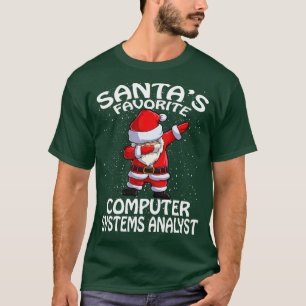 T-shirt Santas Favorite Analyste des systèmes informatique