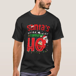 T-shirt Santas Favorite Ho Père Noël Favorite Ho Favoris
