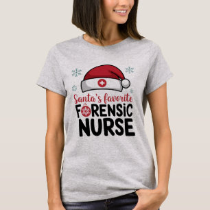 T-shirt Santas Favorite infirmière médico-légale Funny Noë