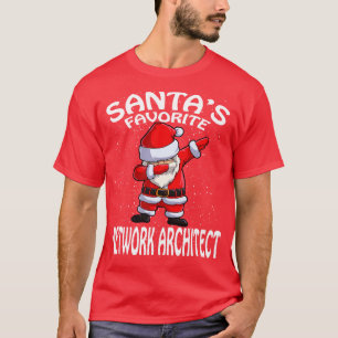 T-shirt Santas Favorite Network Architect Noël