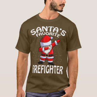 T-shirt Santas Favorite pompier Noël