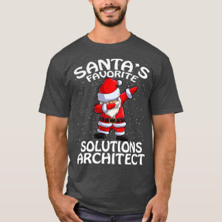 T-shirt Santas Favorite Solutions Architecte Noël