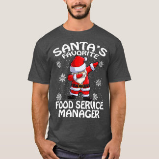 T-shirt Santas Gestionnaire de service alimentaire préféré