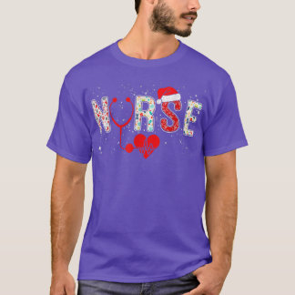 T-shirt Santas Infirmière Favorite T Noël Femmes Noël Noël