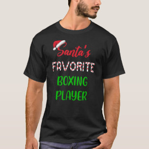 T-shirt Santas Joueur favori Boxe amusante Chris