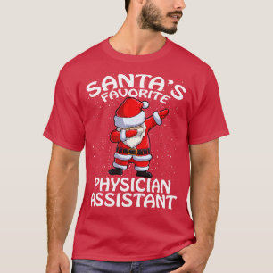 T-shirt Santas Médecin favori Assistant Noël