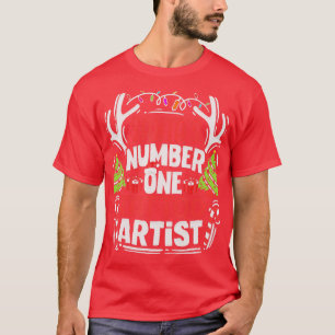 T-shirt Santas Numéro Un Tatoueur Artiste Tatouage Tatouag