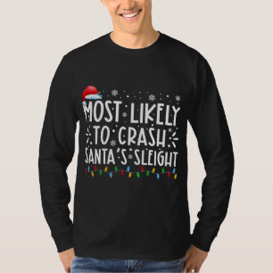 T-shirt Santas Sleigh Xmas Famille Chr