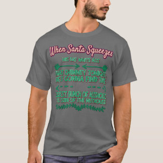 T-shirt Santas Va Trouver Le Plus Joly Bunch Amusant Humou