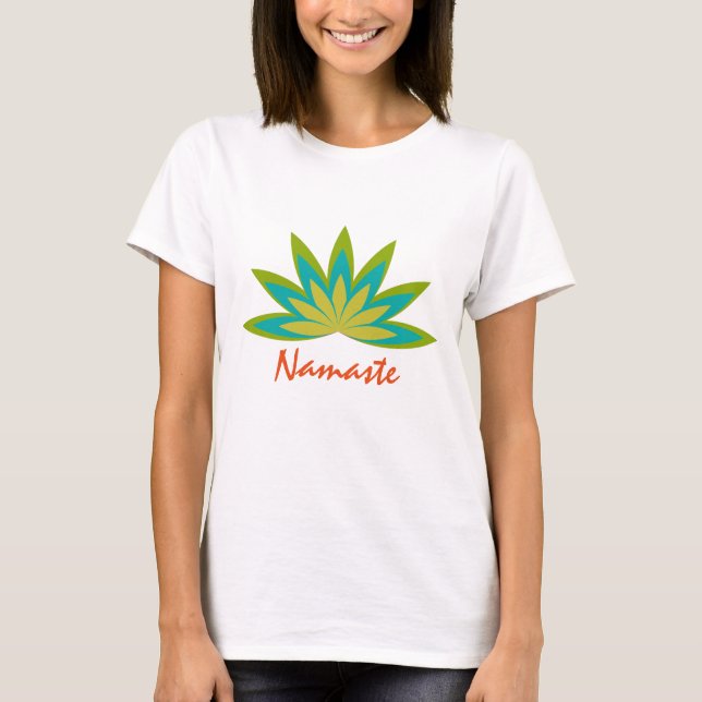 T-shirt Santé de professeur de méditation de yoga de fleur (Devant)