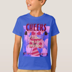 T-shirt Santé! Joyeux anniversaire Aujourd'hui est mon ann