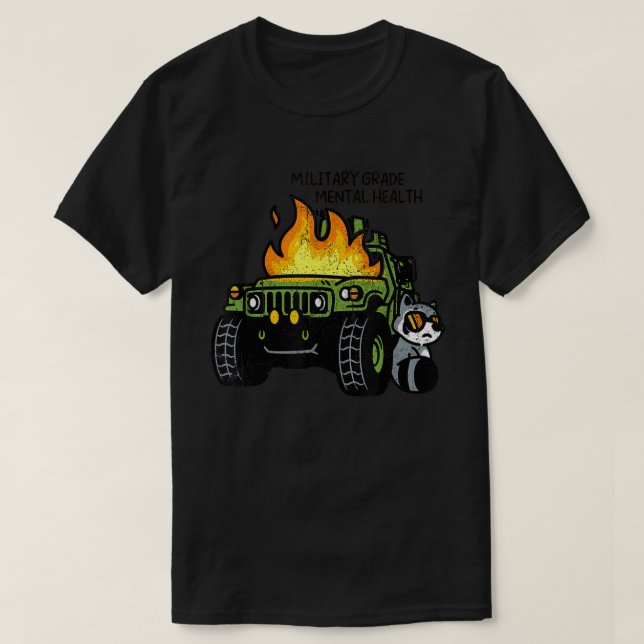 T-shirt Santé mentale de niveau militaire (Design devant)