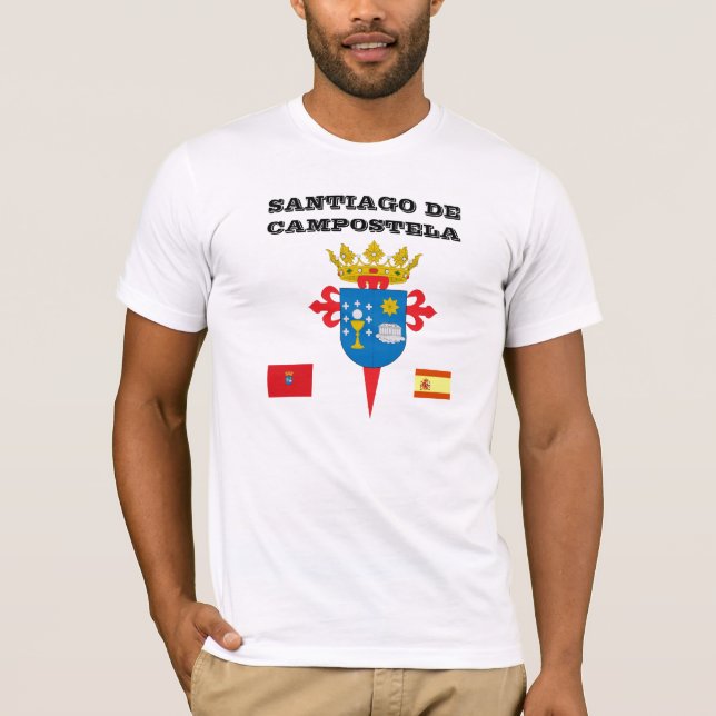 T - Shirt Santiago* de Campostela Spanien (Vorderseite)