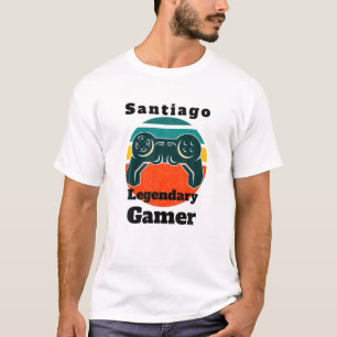 T-shirt Santiago Legendaire Joueur jeu vidéo Contrôle Joue